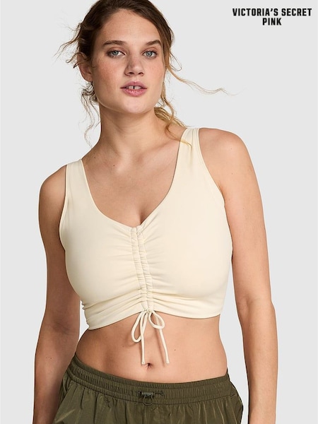 Victoria's Secret PINK White Shell Relay Cinched Plunge Bra (AD8643) | €12.50
