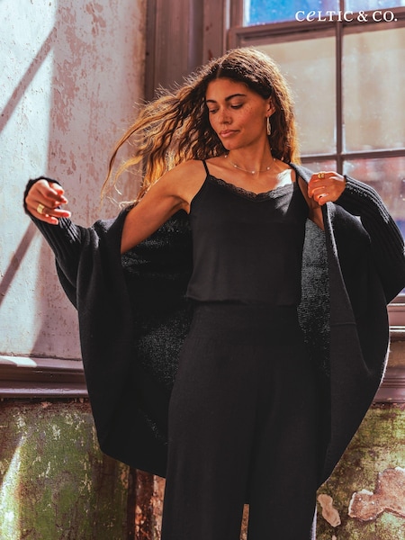Черный - Celtic & Co. Supersoft Cocoon Cardigan (AD8730) | €197