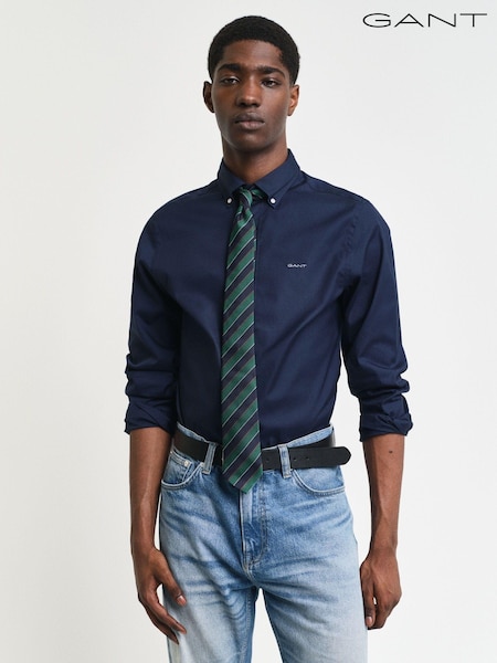 GANT Blue Slim Pinpoint Oxford 100% Cotton Shirt (AD8745) | €66