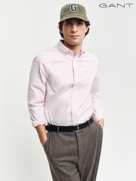 GANT Pink Slim Pinpoint Oxford 100% Cotton Shirt (AD8748) | €66