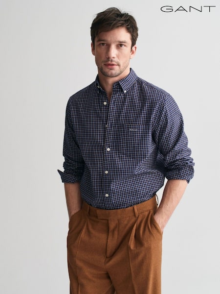 GANT Regular Jaspe Tattersall 100% Cotton Shirt (AD8749) | R$ 1.235