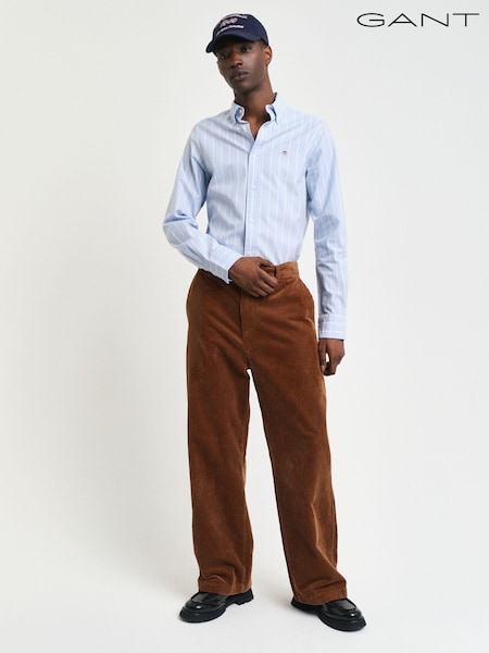 GANT Blue Slim Oxford Stretch Stripe Shirt (AD8762) | €79