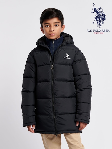 U.S. Polo Assn. Boys Longline Puffer Jacket (AD8779) | ₪327 - ₪392