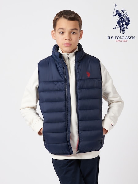 U.S. Polo Assn. Boys Panelled Quilted Gilet (AD8787) | ₪251 - ₪302