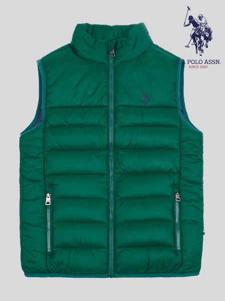 U.S. Polo Assn. Boys Panelled Quilted Gilet (AD8789) | AED291 - AED349