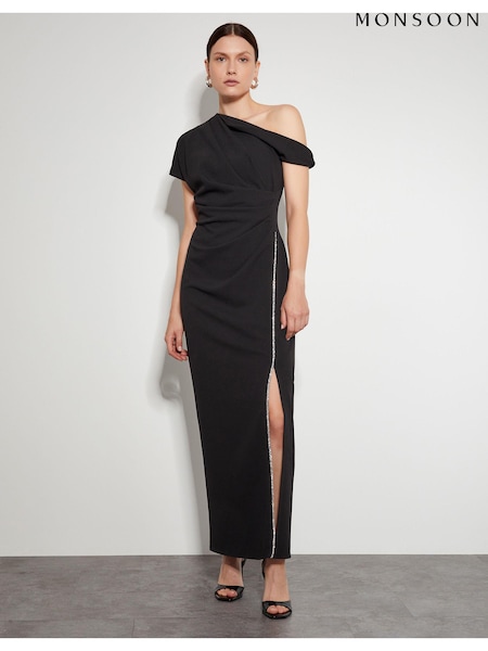 Monsoon Tia Asymmetrical Jersey Maxi Dress (AD8911) | €56