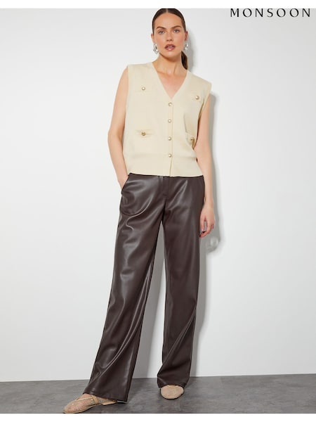 Monsoon Natural Sky Sleeveless Cardigan (AD8923) | €34