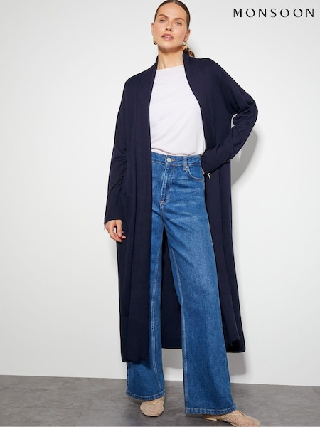 Monsoon Sade Zip Detail Longline Cardigan (AD8928) | € 58