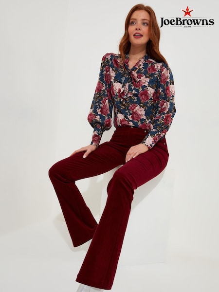 Joe Browns Red Berry Bootcut Cord Trousers (AD9037) | €36