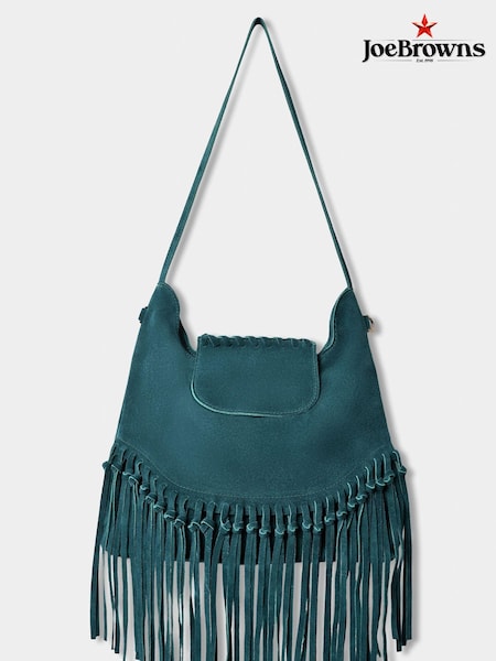 Joe Browns Boho Tassel Trim Winter Premium Suede Shoulder Bag (AD9104) | €117