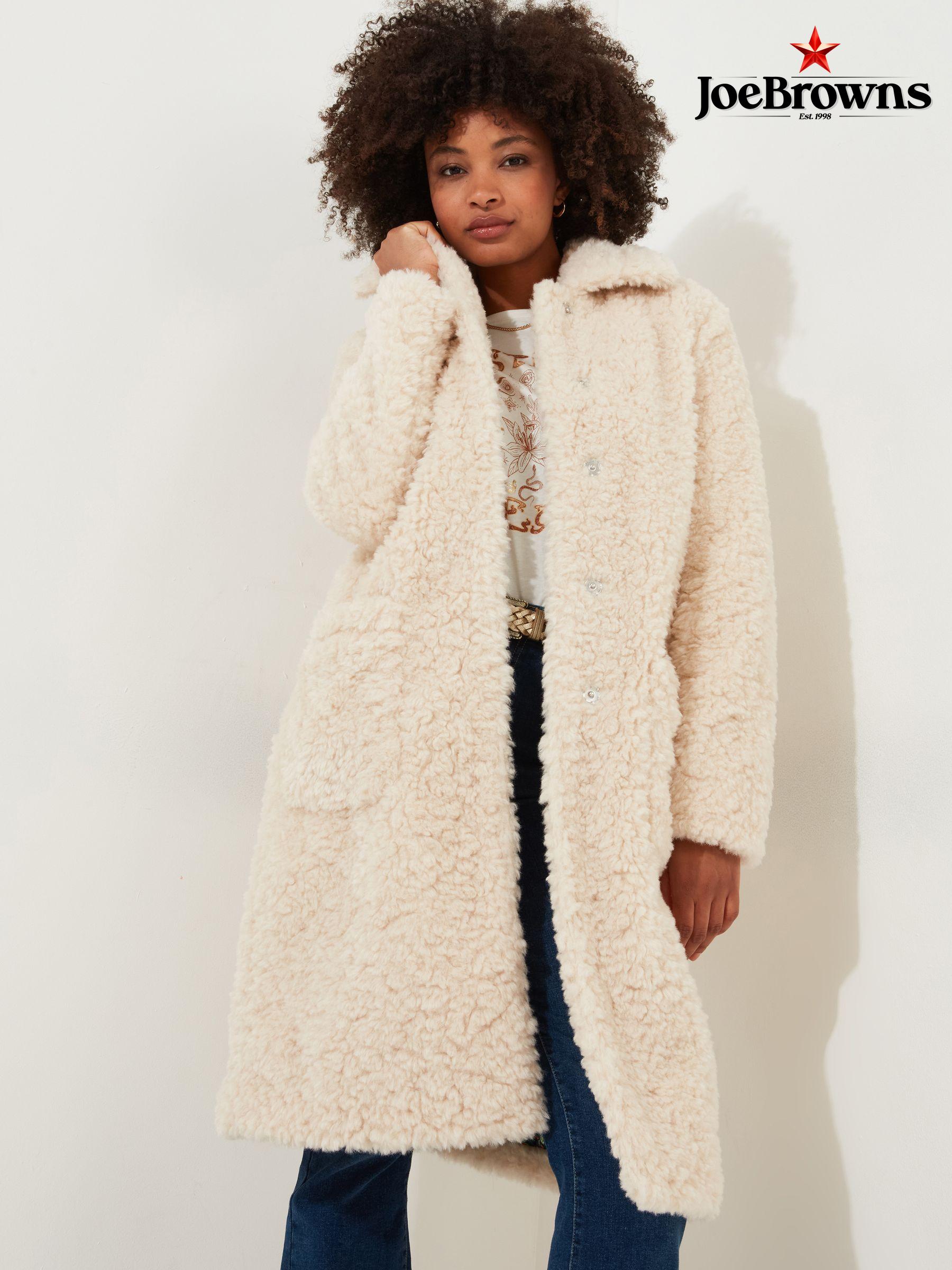 Women s Coats Cream Teddy Borg Coatsandjackets Next Luxembourg