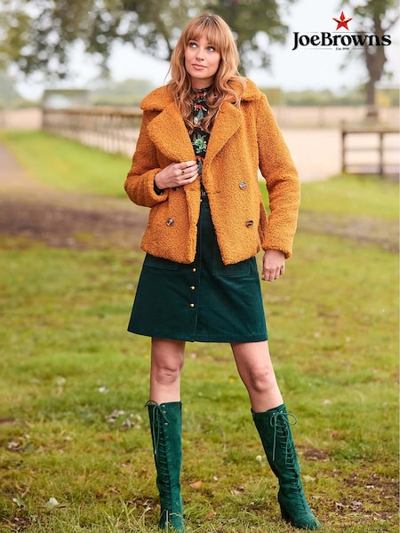 Joe Browns Cosy Cropped Teddy Coat (AD9117) | 333 LEI