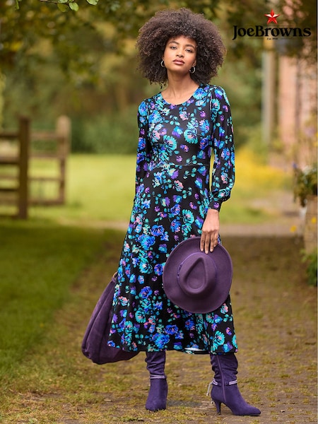 Joe Browns Floral Midi Jersey Dress with Elasticated Cuffs (AD9170) | 70 €