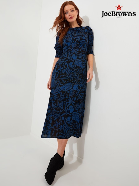Joe Browns Vintage Puff Sleeve Floral Midi Dress (AD9188) | €38