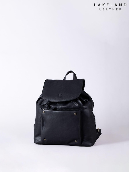 Lakeland Leather Black Harstone Backpack (AD9335) | ₪377