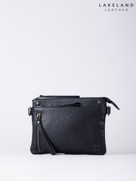 Lakeland Leather Black Mini Harstone Cross-Body Bag (AD9342) | €72