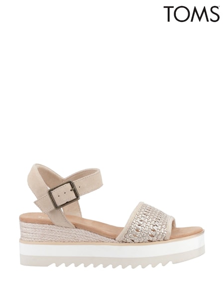 TOMS Diana Wedge Canvas Sandals (AD9370) | $143