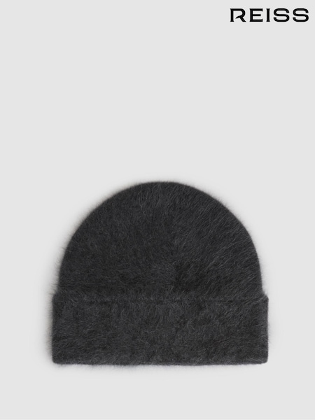 Reiss Charcoal Alba Cashmere Beanie (AD9409) | €125