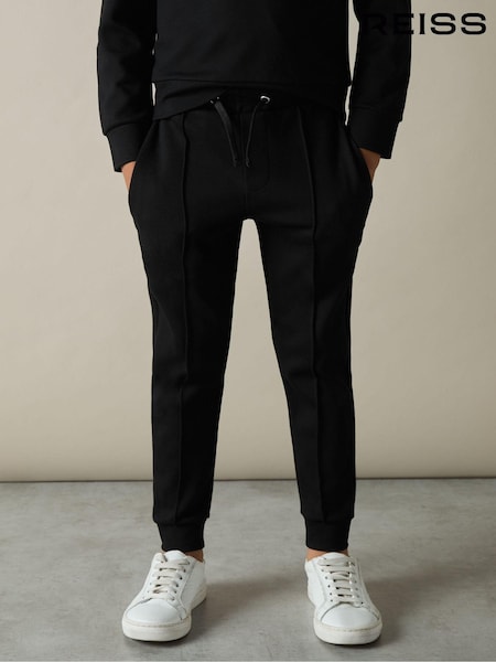 Reiss Black Croxley 3-9 yrs Relaxed Drawstring Joggers (AD9432) | €49