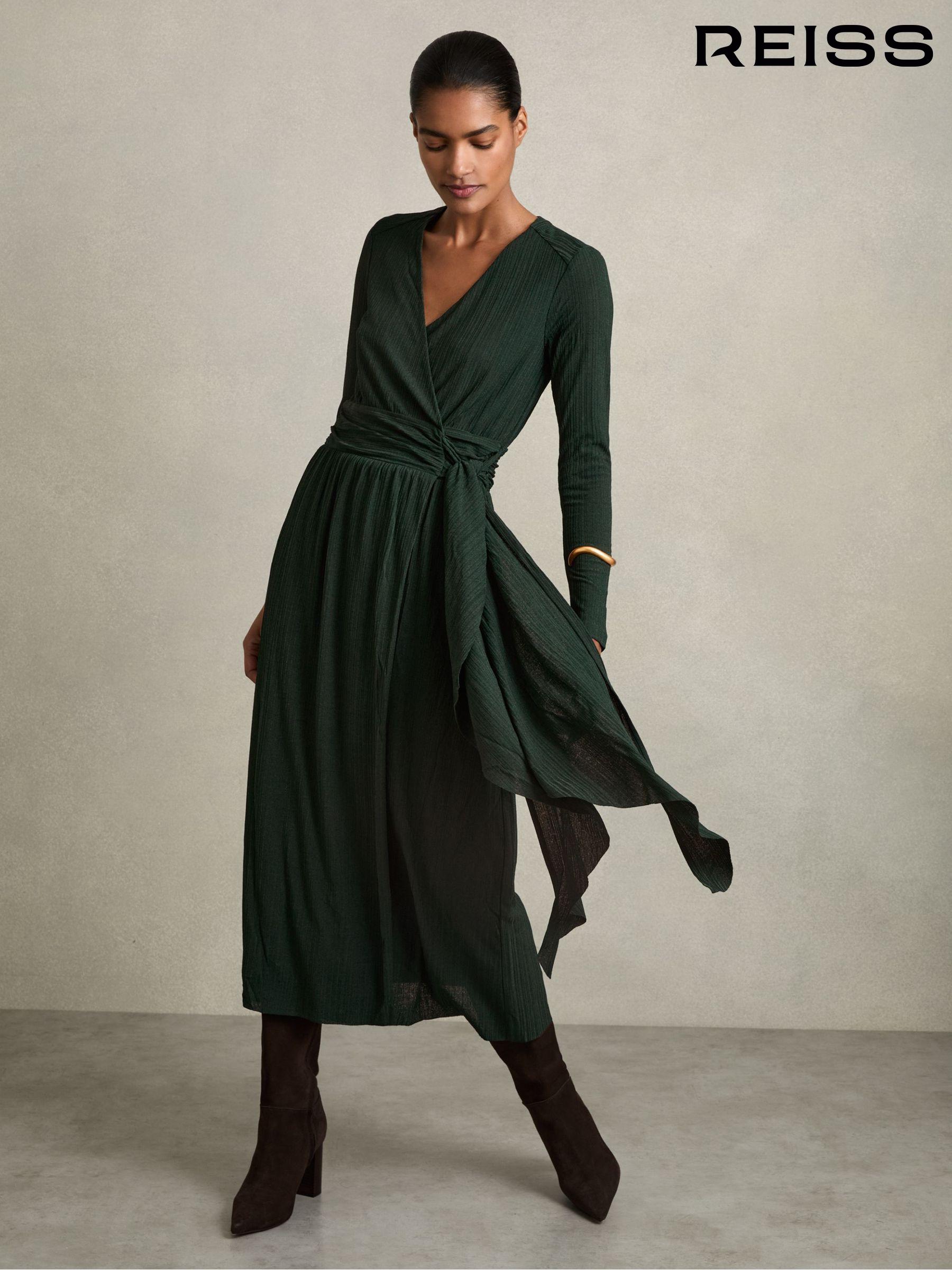 Reiss wrap dress discount