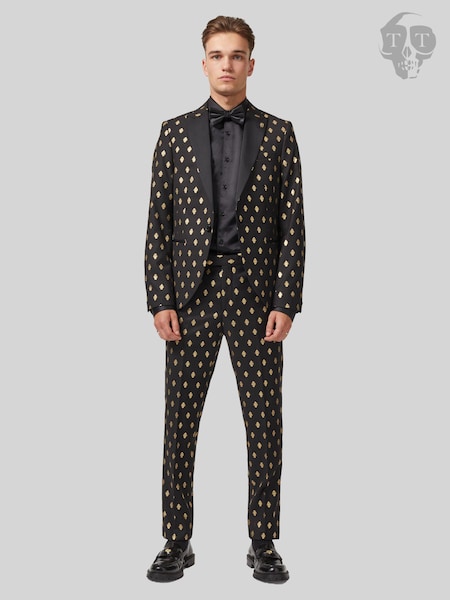 Twisted Tailor Black Slim Fit Puccini Jacket (AD9488) | €95