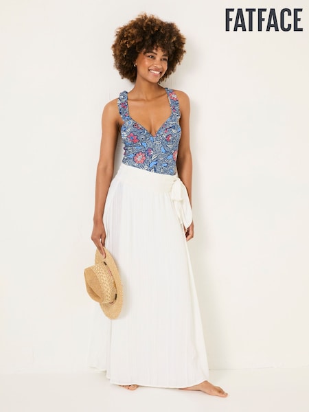 FatFace Ivory Beachwear Wrap Skirt (AD9523) | ₪292