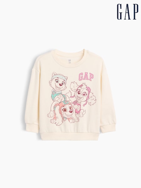 Grädde - Gap Vintage mjuk fransk frotté Paw Patrol Tröja (6månader-5år)