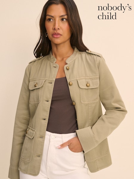 Green - Nobodys Child Zana Military Jacket