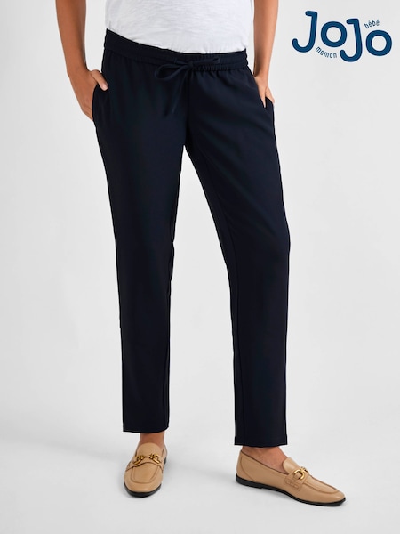 JoJo Maman Bébé Navy Tapered Maternity Trousers (AD9951) | €67