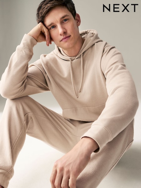 Neutro piedra - Supersoft Rib Hoodie (AE0268) | 43 €
