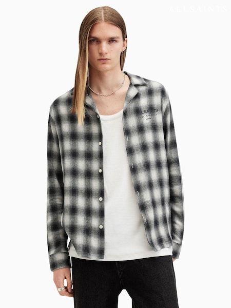 AllSaints White Underground Long Sleeve Shirt (AE0431) | 638 QAR