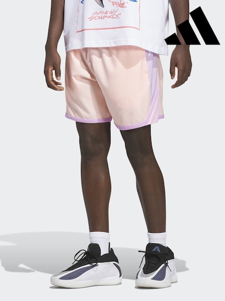 Pink - Regular Adidas Anthony Edwards Crazy Lite Shorts