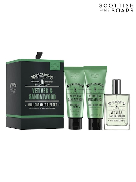 Scottish Fine Soaps Well Groomed Gift Set (Worth £38) (AE3439) | €42