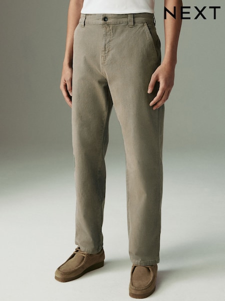 Light Khaki Green Carpenter Trousers (AE3988) | €40