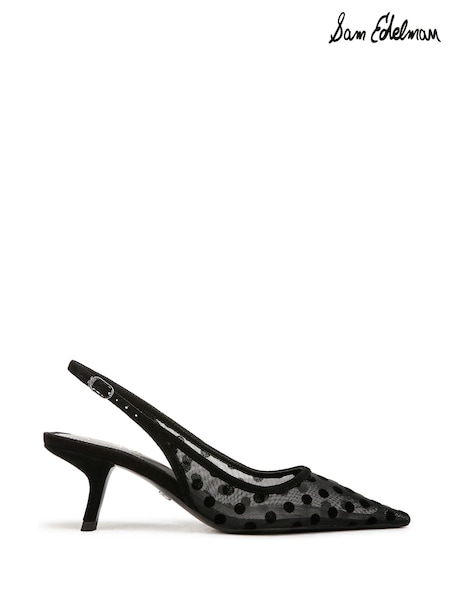Sam Edelman Bianka Sling 3 Slingback Black Shoes (AE4059) | 433 QAR
