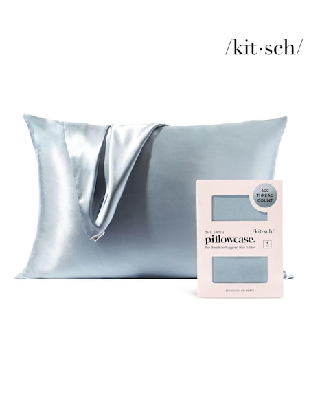 Kitsch Hazel Blue Satin Pillowcase (AE4471) | €22
