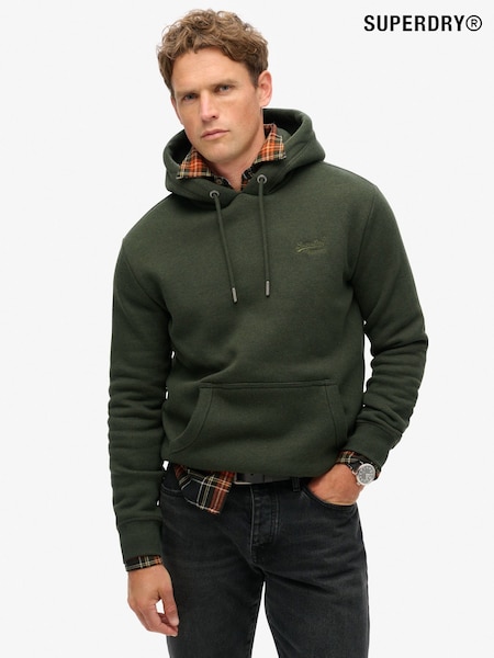 Superdry Dark Green Essential Slim Fit Logo Hoodie (AE5552) | 136 QAR