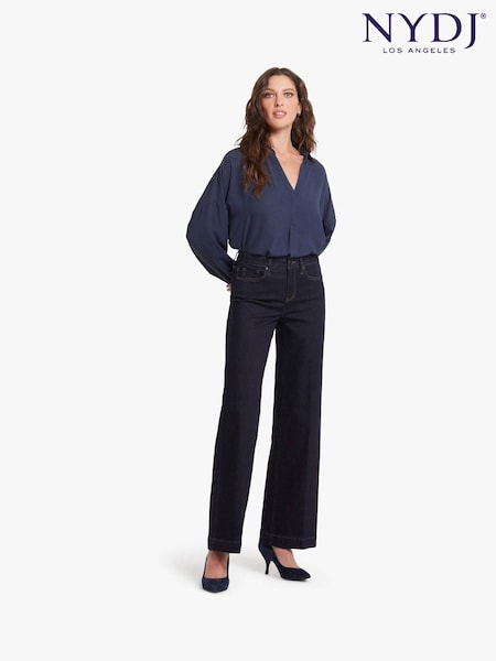 Albastru deschis - NYDJ Teresa Wide Leg Jeans (AE5571) | 585 LEI