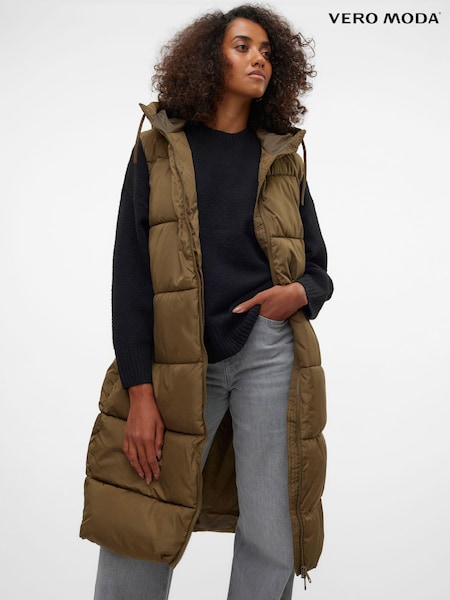 VERO MODA Padded Sleeveless Hooded Gilet (AE5691) | €30