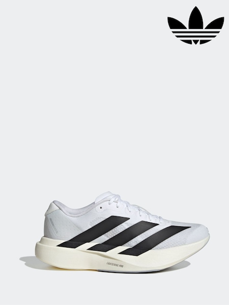adidas White/Black Adizero Evo Trainers (AE5771) | €186