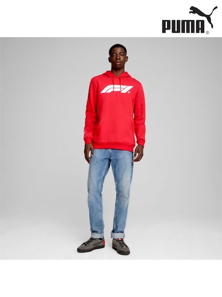 Puma Red Mens F1 ESS Logo Fleece Hoodie (AE5816) | €86