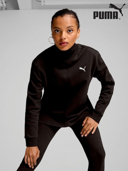 Puma Black Womens Her High Neck Crew Top (AE5878) | €38