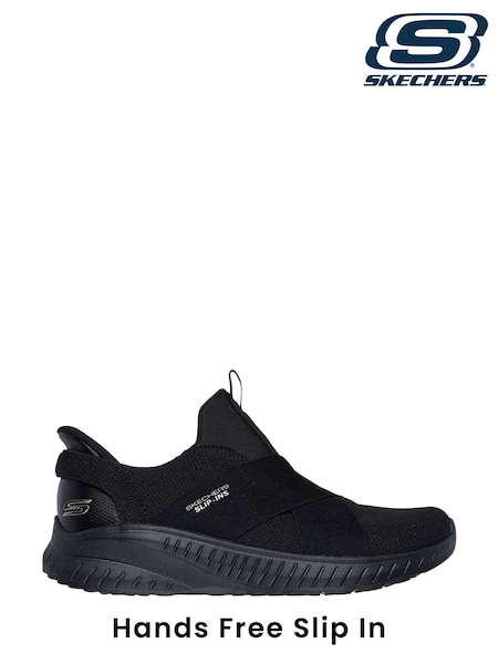 Skechers Black Bobs Squad Chaos Your Moment Slip In Trainers (AE6000) | AZN 173