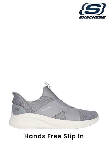 Skechers Grey Bobs Squad Chaos Your Moment Slip In Trainers (AE6018) | R$ 680