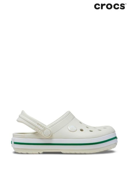 Crocs Cream Crocband Toddler Clogs (AE6154) | ₪176