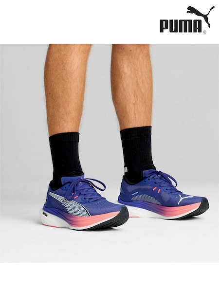 כחול  - Puma Mens Deviate NITRO™ 3 Running Shoes (AE6239) | ‏754‏₪