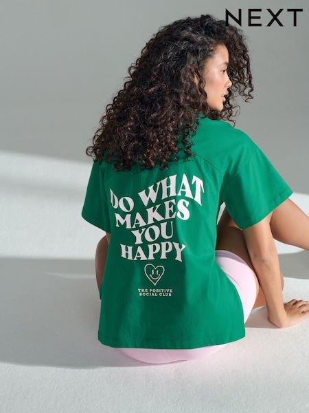 Зеленый - Oversized 100% Cotton T-Shirt (AE6299) | €27