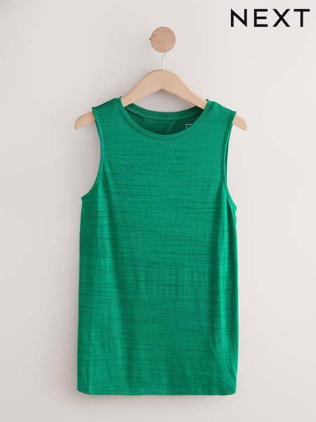 Green Active Lightweight Open Back Tank Vest (AE6305) | €21
