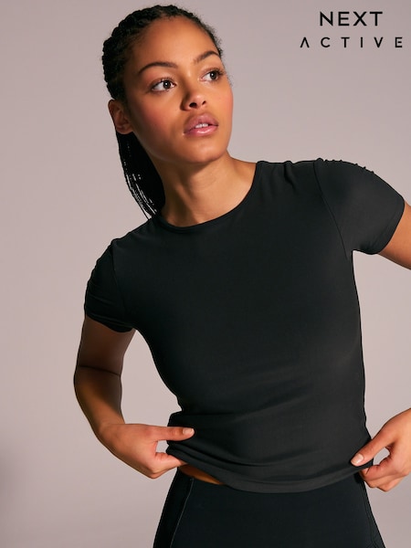 Черный - Active Ultimate Short Sleeve Top (AE6306) | €28