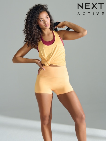 Orange Active Shorter Length Cycling Shorts (AE6309) | €16